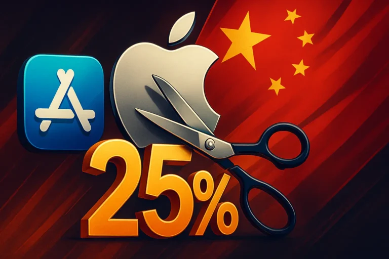 Apple recorta la comisión del App Store en China al 25% y agita el tablero para los desarrolladores
