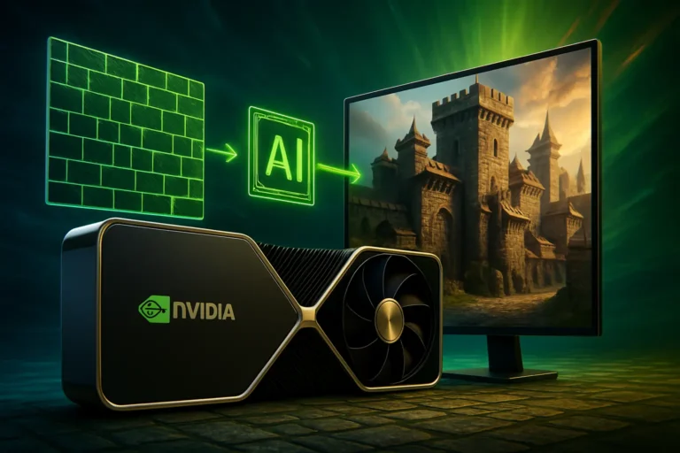 Nvidia quiere revolucionar el gaming con texturas generadas por IA que reducen tamaño y disparan el rendimiento