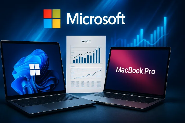 Microsoft presume de portátiles Windows frente al MacBook Neo con un informe financiado por la propia compañía