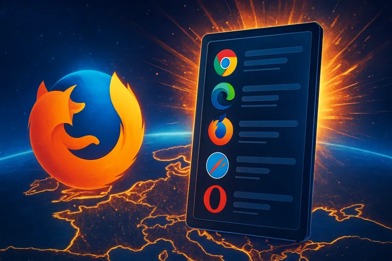 Mozilla revela el impacto real de las pantallas de elección de navegador en Europa