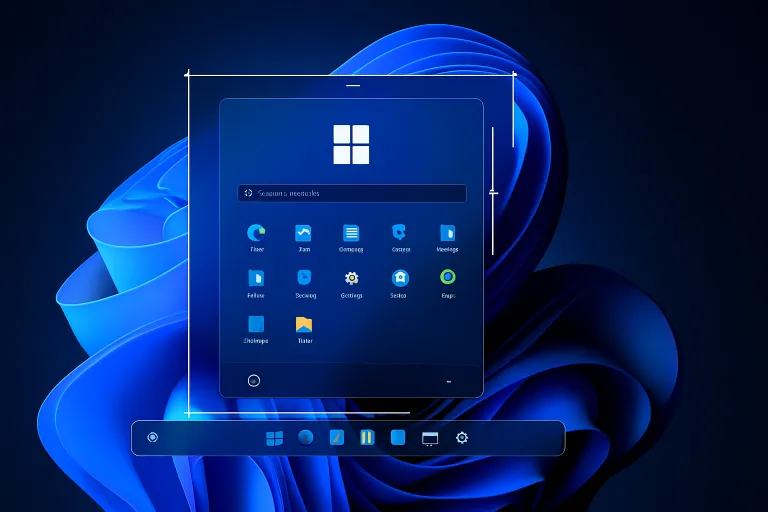 Windows 11 prueba una barra de tareas ajustable y un menú Inicio redimensionable