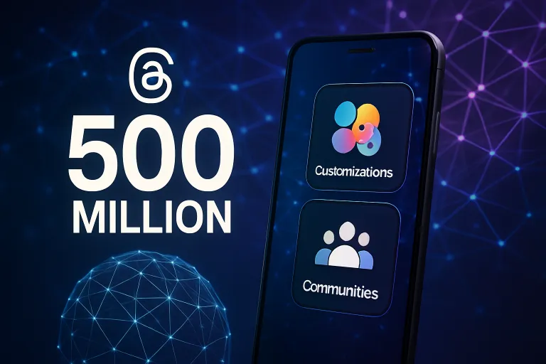 Threads alcanza 500 millones de usuarios y estrena nuevas funciones de personalización y comunidades