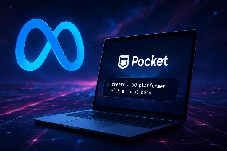 Meta abre Pocket, una aplicación de vibe coding que permite crear videojuegos escribiendo simples prompts