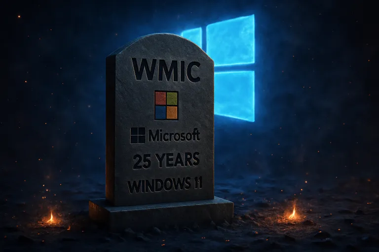 Microsoft jubila WMIC después de 25 años y lo elimina definitivamente de Windows 11