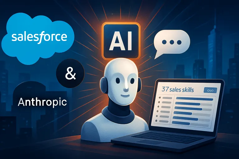 Salesforce y Anthropic llevan 37 habilidades de ventas a Claude para gestionar el CRM conversando con la IA