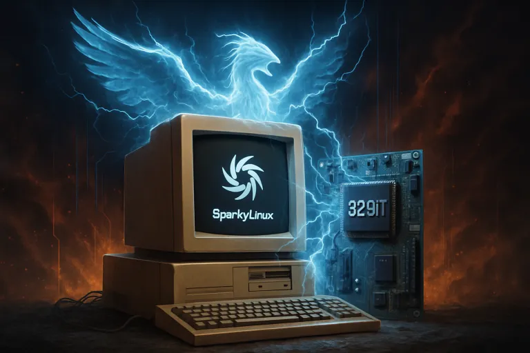 SparkyLinux resucita los ordenadores antiguos recuperando el soporte para procesadores de 32 bits
