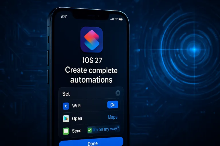 iOS 27 revoluciona Atajos: ahora puedes crear automatizaciones completas con una simple instrucción