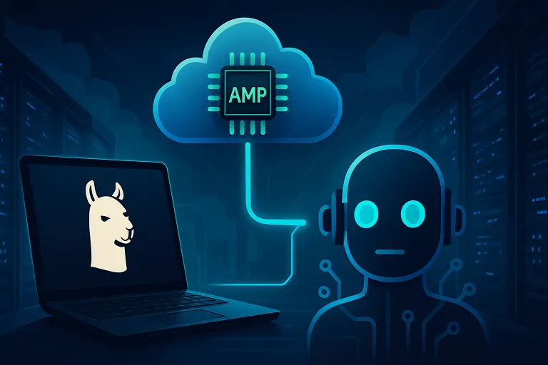 Ollama abre sus modelos cloud a Amp y facilita crear agentes de IA conectados desde cualquier lugar