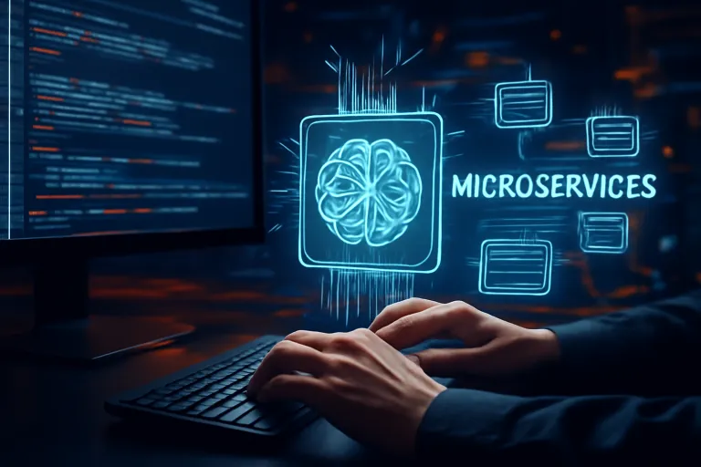 programación con ia para microservicios