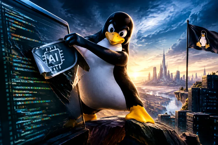 Linux prepara la retirada de la etiqueta que identifica el código realizado con ayuda de IA